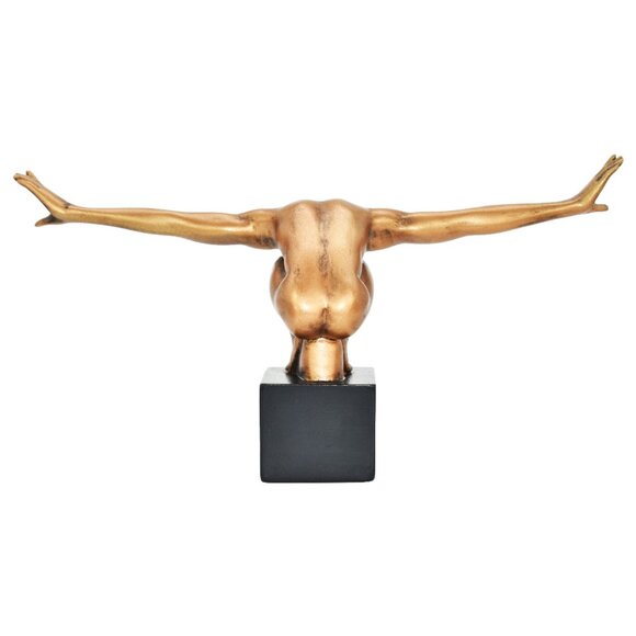 Adam & Friends Home Decor Take-A-Bow Man Sculpture | 1-Piece | Bronze - Picture 2 of 6